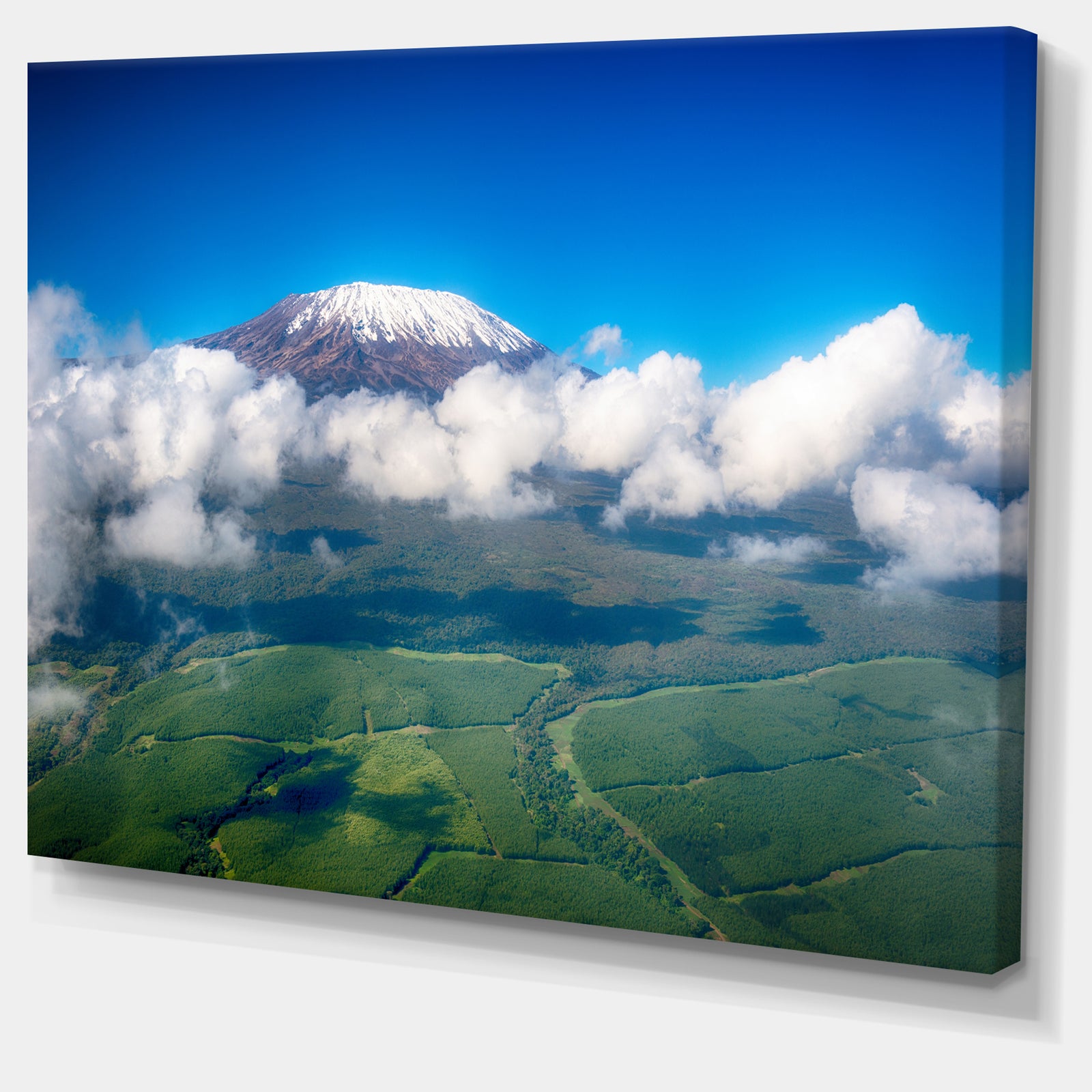 Aerial View of Mount Kilimanjaro - Extra Large Landscape Canvas Art Print