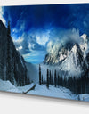 Panorama of Snowy Mountains - Large Landscape Canvas Art Print