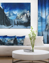 Panorama of Snowy Mountains - Large Landscape Canvas Art Print