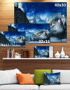 Panorama of Snowy Mountains - Large Landscape Canvas Art Print