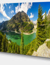 Greeny Alpine Reservoir - Extra Large Landscape Canvas Art Print