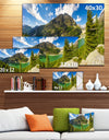 Greeny Alpine Reservoir - Extra Large Landscape Canvas Art Print