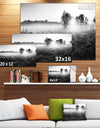 Rural Meadow in Mist - Extra Large Landscape Canvas Art Print