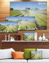 Beautiful View of Crops Watering - Extra Large Landscape Canvas Art Print