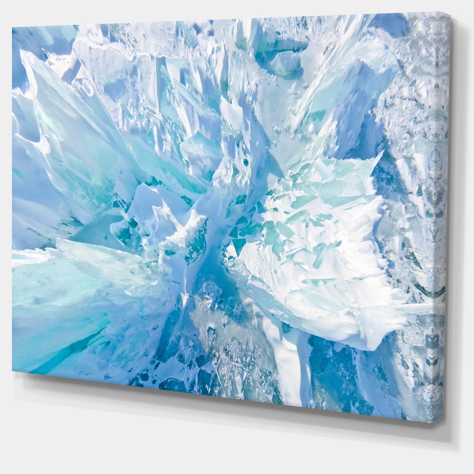 Blue Ice Hummocks Baikal - Extra Large Landscape Canvas Art Print