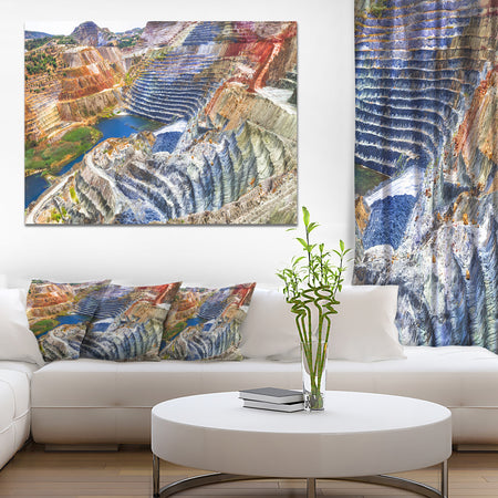Impressive Mines and Canyon - Extra Large Landscape Canvas Art Print