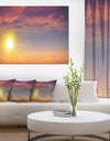 Beautiful Panoramic Sunset - Large Landscape Canvas Art Print