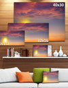 Beautiful Panoramic Sunset - Large Landscape Canvas Art Print