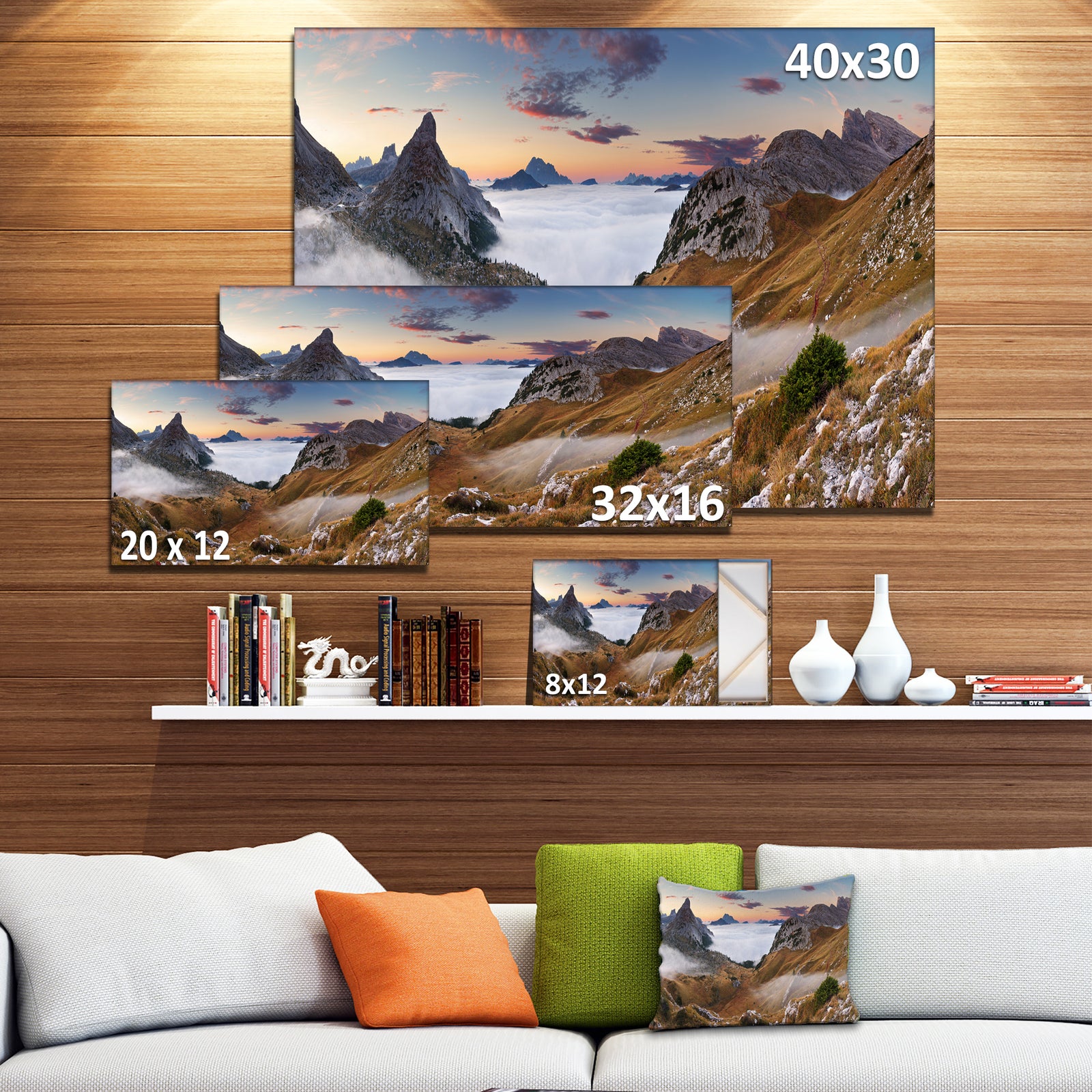 Beautiful Summer Panorama - Extra Large Landscape Canvas Art Print