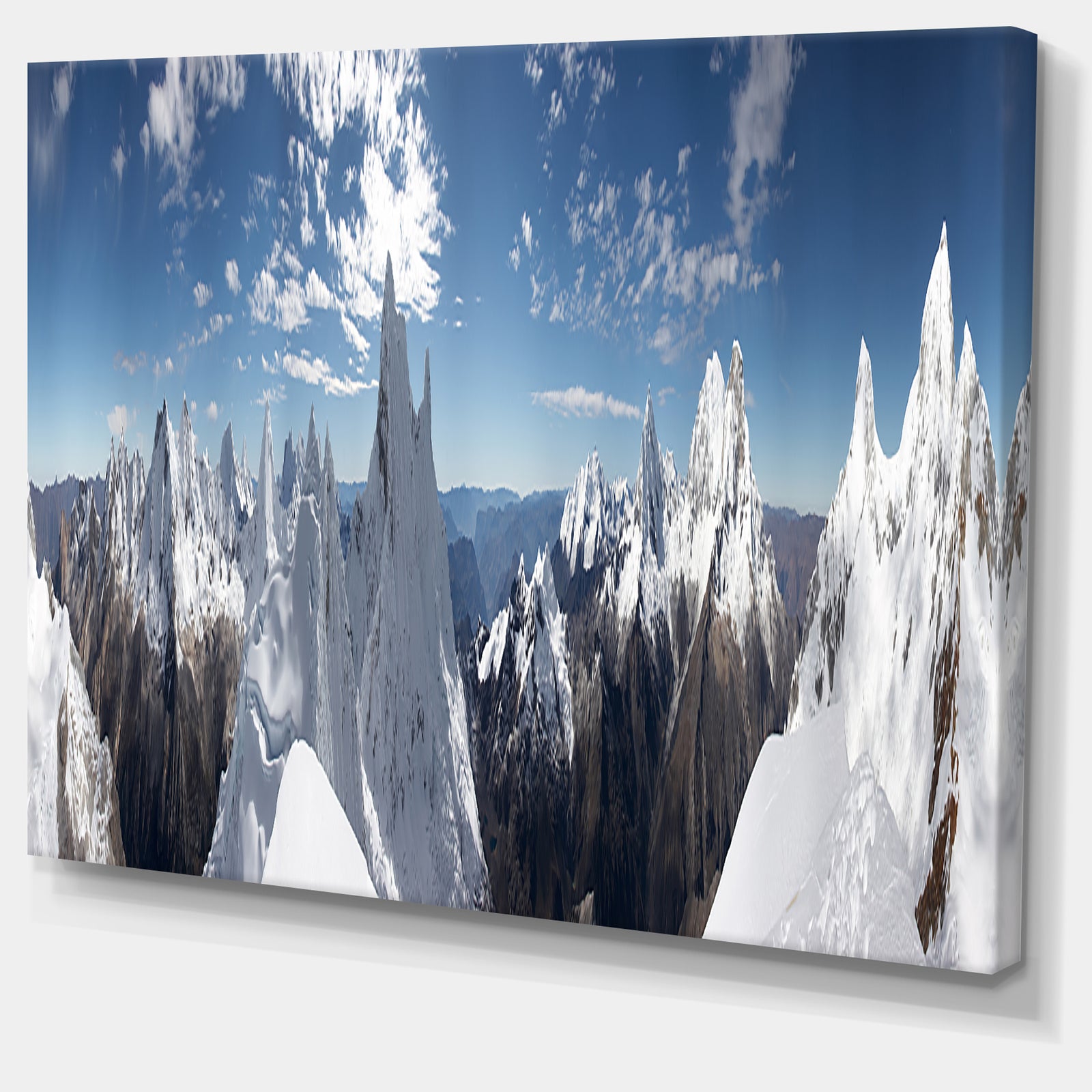 Beautiful Summit Panorama - Extra Large Landscape Canvas Art Print