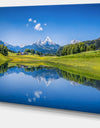 Summer with Clear Mountain Lake - Extra Large Landscape Canvas Art Print