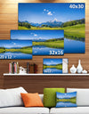 Summer with Clear Mountain Lake - Extra Large Landscape Canvas Art Print