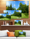 Green City Park Panorama - Extra Large Landscape Canvas Art Print