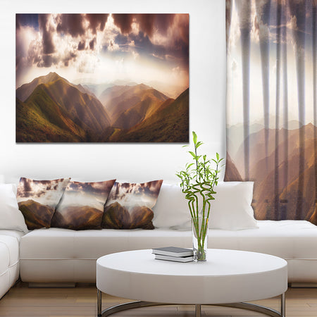 Polonina Borzava Panorama - Extra Large Landscape Canvas Art Print