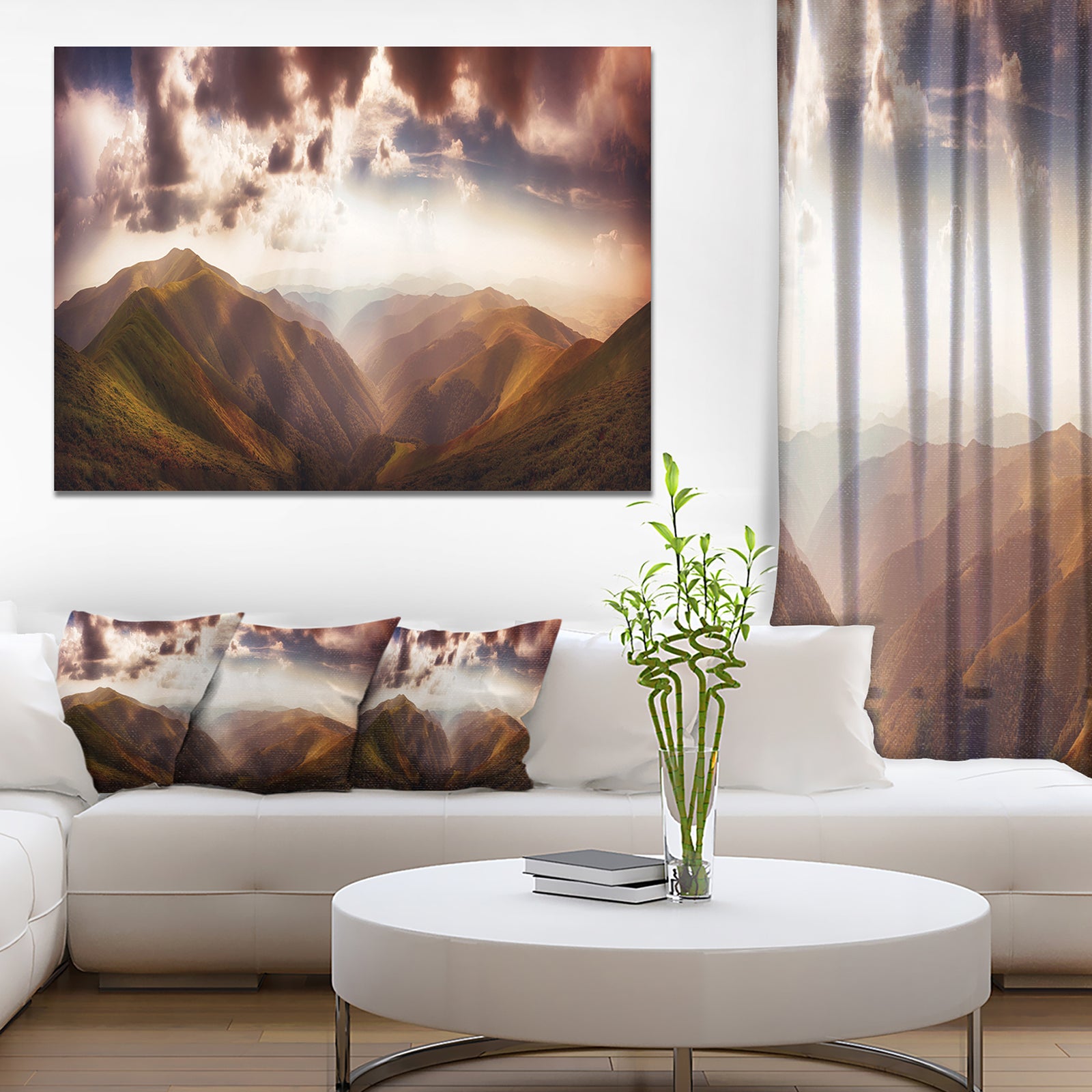 Polonina Borzava Panorama - Extra Large Landscape Canvas Art Print