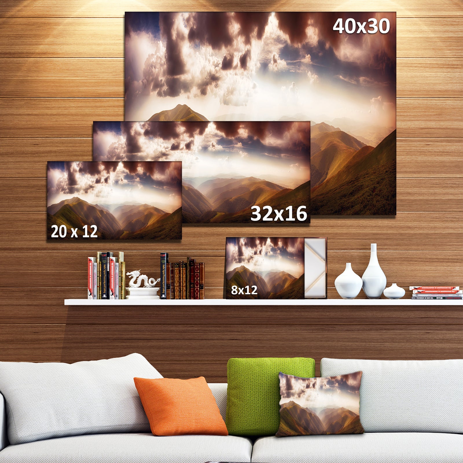 Polonina Borzava Panorama - Extra Large Landscape Canvas Art Print