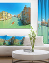 Green Grand Canal Venice - Extra Large Landscape Canvas Art Print