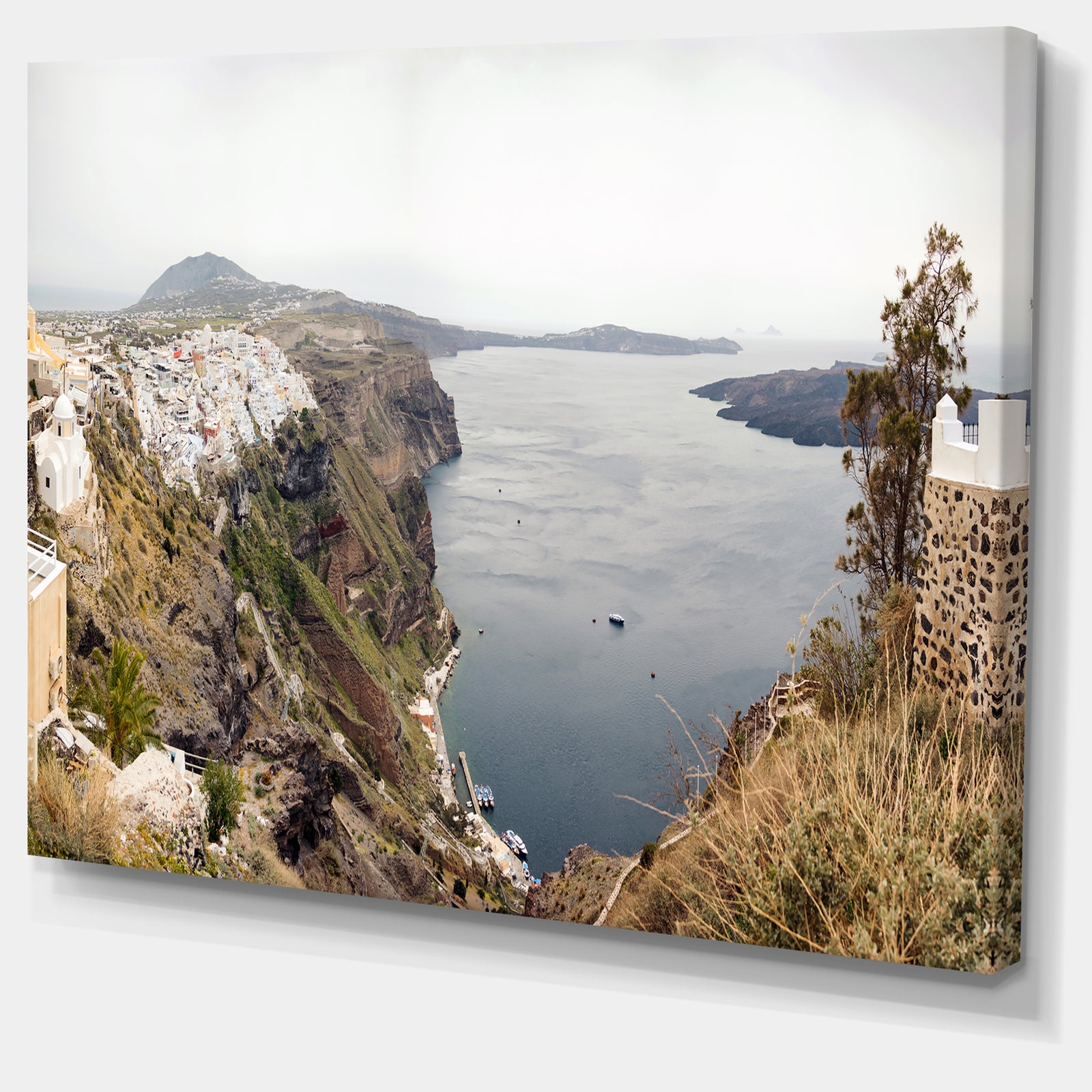 Beautiful View of Santorini Island - Extra Large Landscape Canvas Art Print