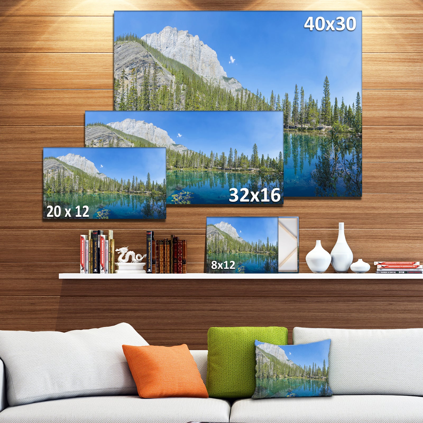 Grassi Lake Canmore Alberta Canada - Large Landscape Canvas Art Print