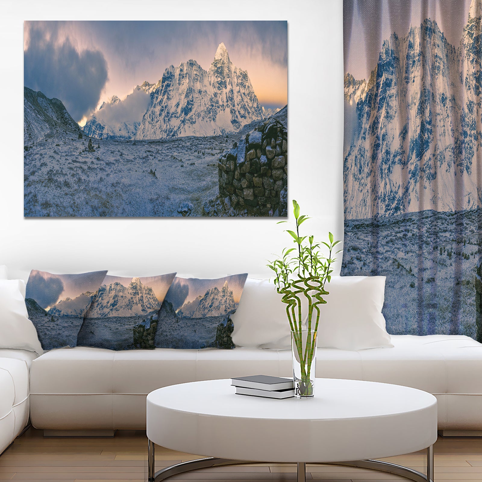 Kangchenjunga Panorama - Large Landscape Canvas Art Print