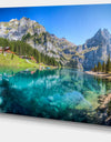 Lake Oeschinen Switzerland - Extra Large Landscape Canvas Art Print