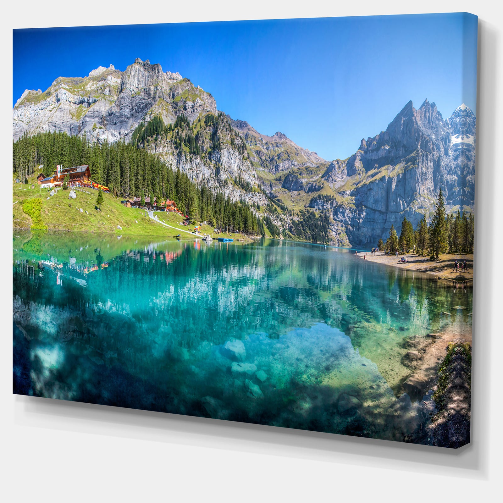 Lake Oeschinen Switzerland - Extra Large Landscape Canvas Art Print