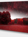 Mystical Red Spring Night - Large Landscape Canvas Art Print