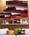 Mystical Red Spring Night - Large Landscape Canvas Art Print