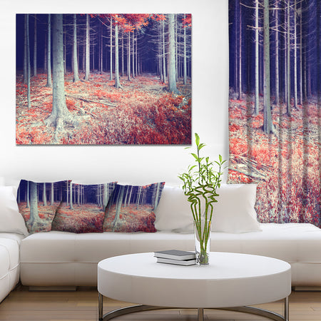 Beautiful Fall Forest Panorama - Extra Large Landscape Canvas Art Print