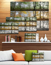 Three Seasons Forest Panorama - Extra Large Landscape Canvas Art Print