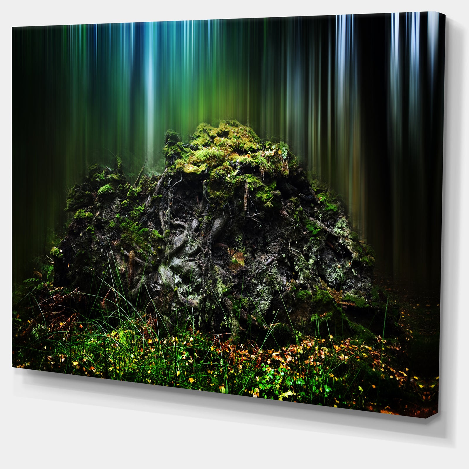 Dark Forest on Snowy Morning - Large Landscape Canvas Art Print