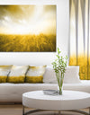 Yellow Meadow under Bright Sun - Extra Large Landscape Canvas Art Print