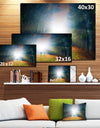 Men and Bright Sunlight Panorama - Extra Large Landscape Canvas Art Print