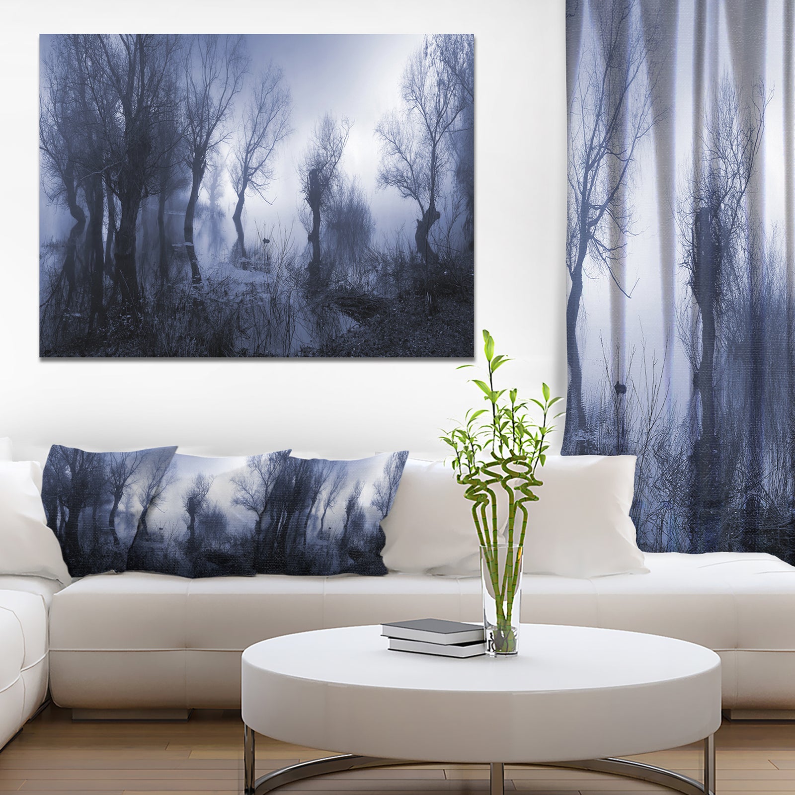 Creepy Landscape in Sepia Tones - Extra Large Landscape Canvas Art Print