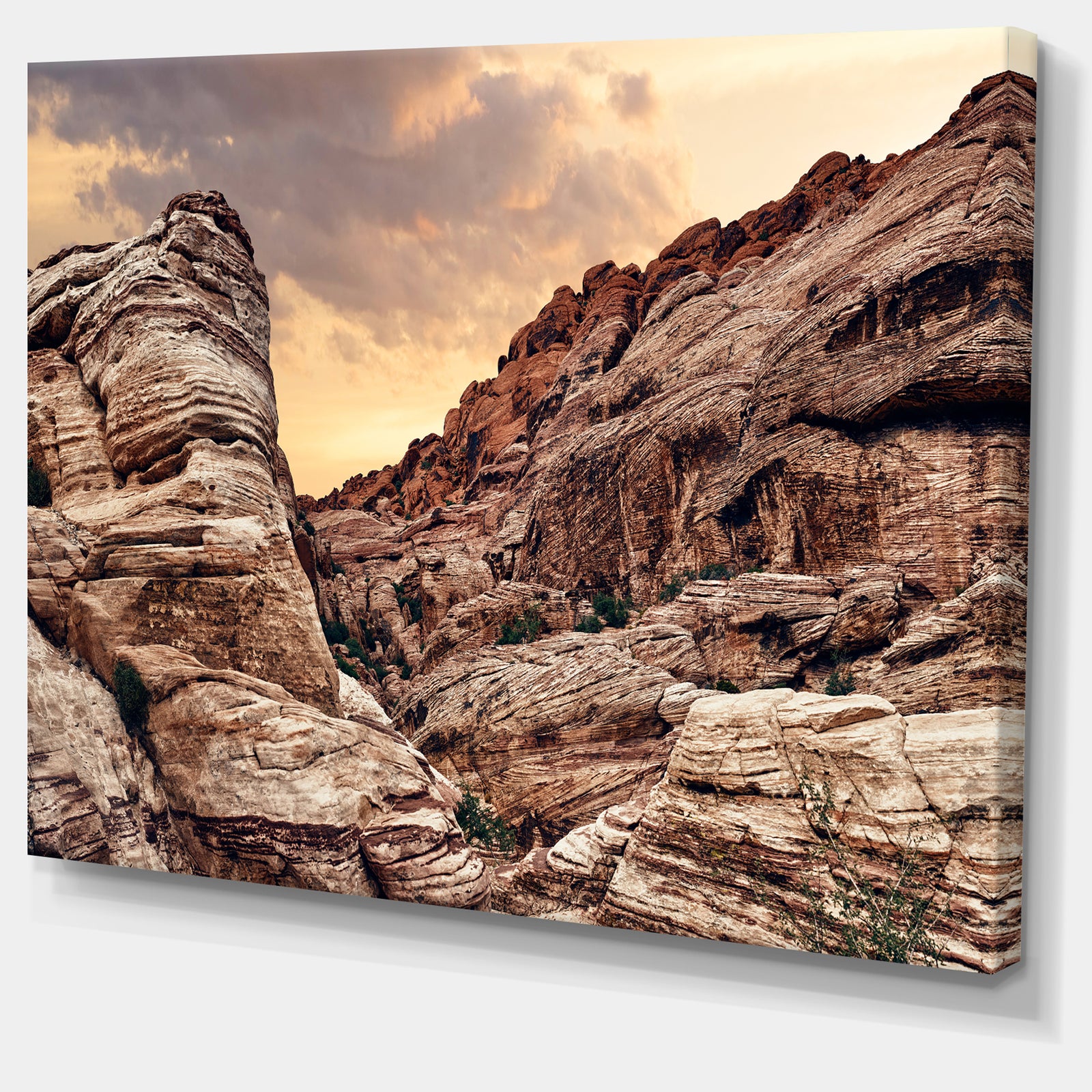 Scenic Red Rock Canyon in Nevada - Extra Large Landscape Canvas Art Print