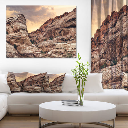Scenic Red Rock Canyon in Nevada - Extra Large Landscape Canvas Art Print