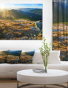 Mountains Glowing in Sunlight - Extra Large Landscape Canvas Art Print