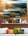 Mountains Glowing in Sunlight - Extra Large Landscape Canvas Art Print