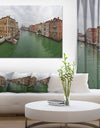 Green Waters in Venice Grand Canal - Extra Large Landscape Canvas Art Print