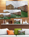 Green Waters in Venice Grand Canal - Extra Large Landscape Canvas Art Print