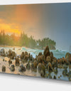 Untouched Tropical Beach Panorama - Extra Large Landscape Canvas Art Print