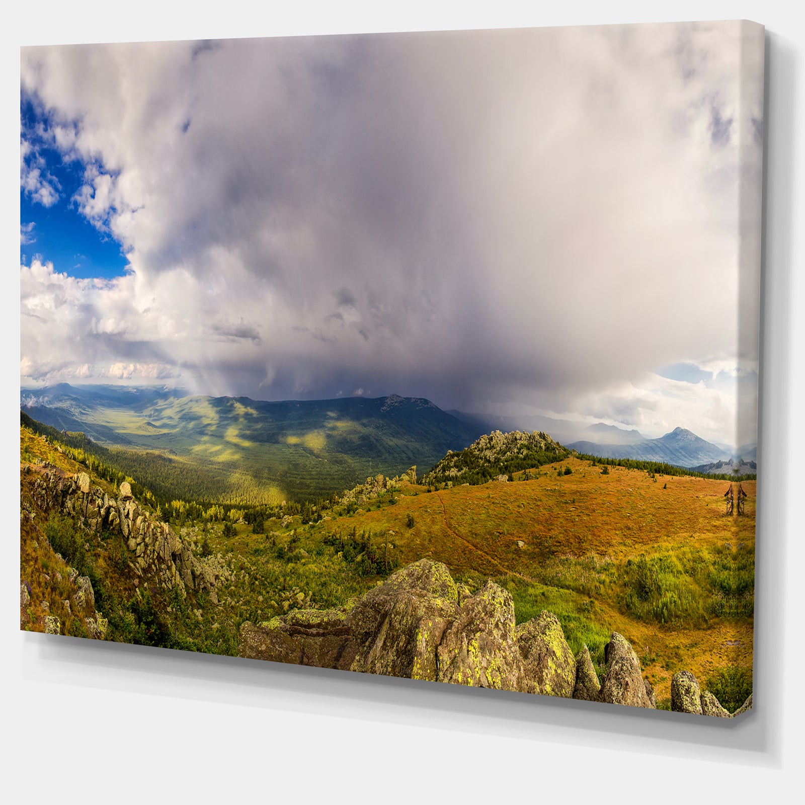 Stormy Sky with Clouds Panorama - Extra Large Landscape Canvas Art Print