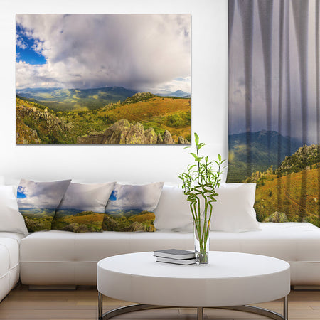 Stormy Sky with Clouds Panorama - Extra Large Landscape Canvas Art Print