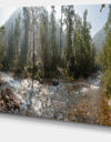 Mountain River Panorama - Extra Large Landscape Canvas Art Print