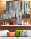 Dark Morning in Forest Panorama - Landscape Large Canvas Art Print