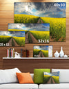 Sunset over Canola Panorama - Landscape Large Canvas Art Print