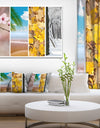 Four Seasons World Collage - Landscape Large Canvas Art Print