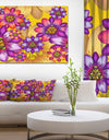 Passion Flowers Pattern - Modern Floral Large Canvas Art