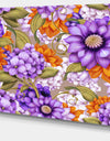 Floral Seamless Pattern - Modern Floral Large Canvas Art