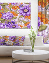 Floral Seamless Pattern - Modern Floral Large Canvas Art